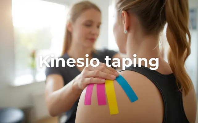Kinesio taping. Cos’è, a cosa serve. Kinesio taping: Vantaggi e Controindicazioni. Prenotazioni online presso il poliambulatorio di Busto Arsizio